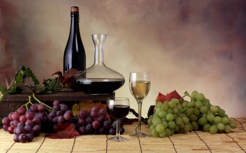 Ambientazione uva e vino