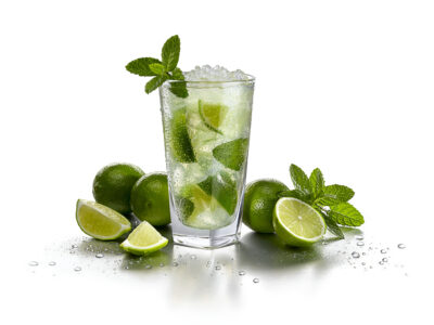 Водка с лимонадом - простой праздничный напиток.