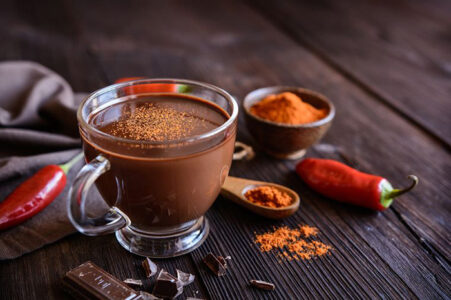 Рецепт разогрева горячего шоколада FIT с чили!